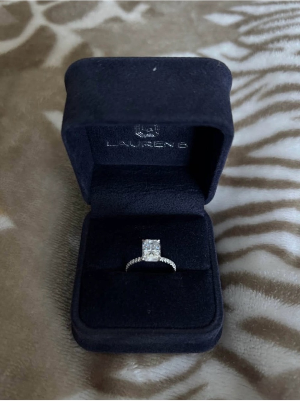 Lauren B Radiant Moissanite Engagement Ring